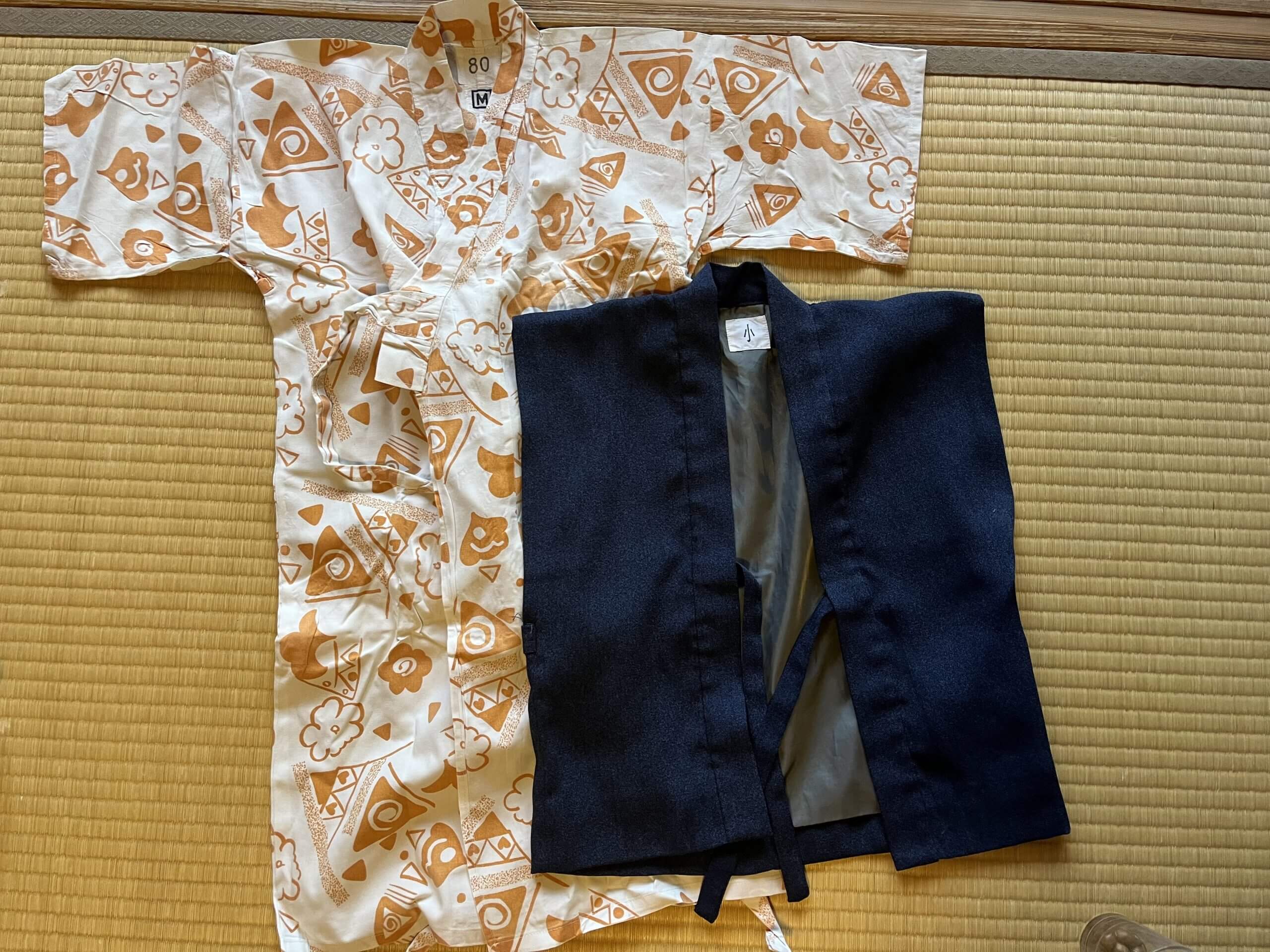 Children’s yukata provided at a Japanese ryokan for young guests