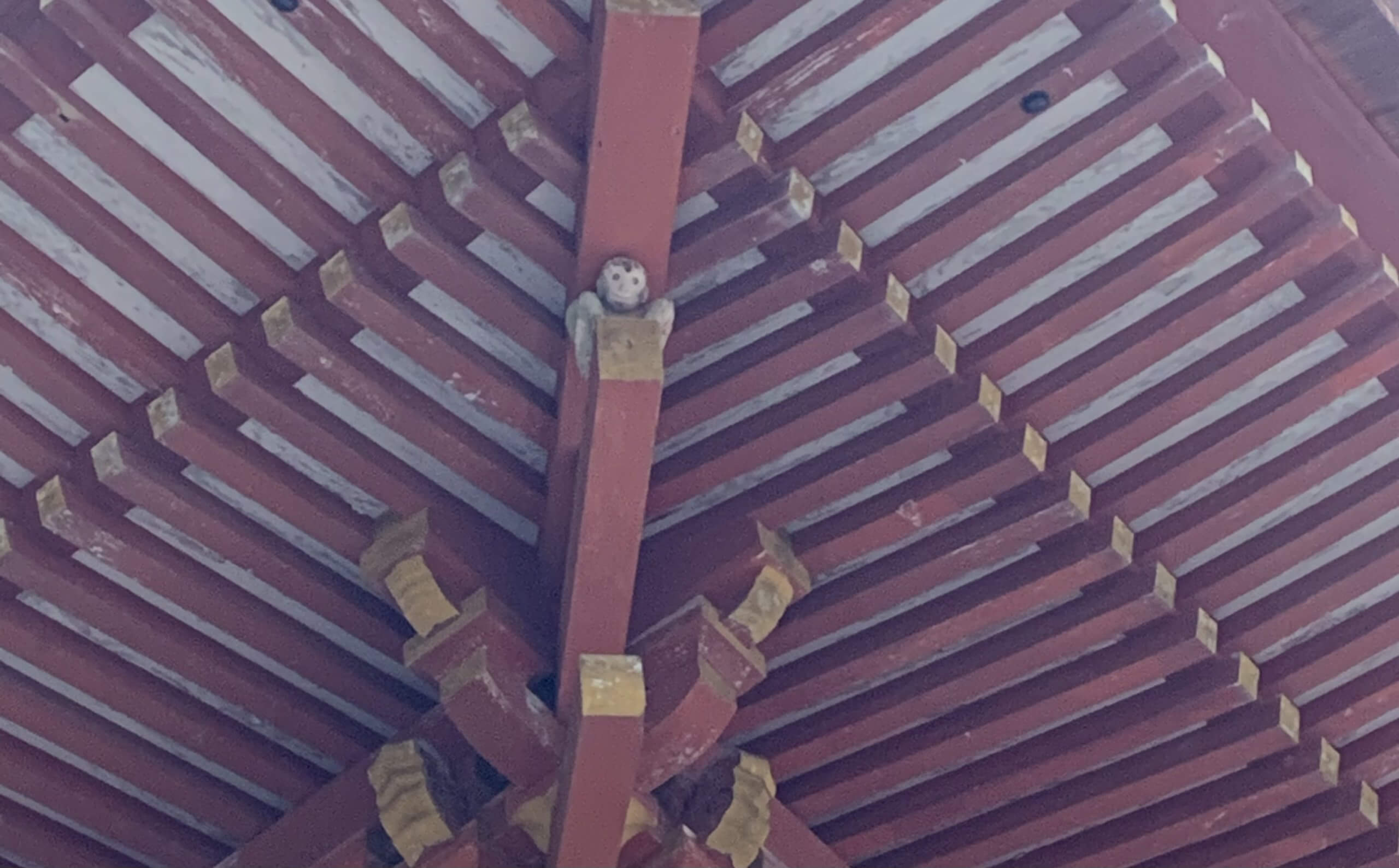 Monkey carving on a shrine building at Hiyoshi Taisha in Shiga